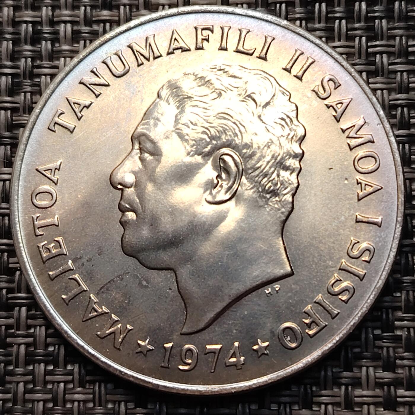 布加迪🐬～世界钱币(上海)🌾第 260 期 /  各国套币和散币 西萨摩亚群岛 1974年 1元