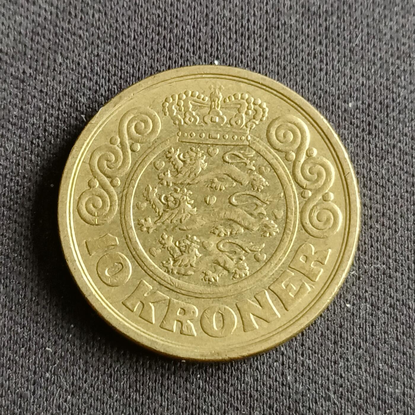 【游宝拍卖】乙巳蛇年88期 佣金1+6% 丹麦-10克朗 1989年