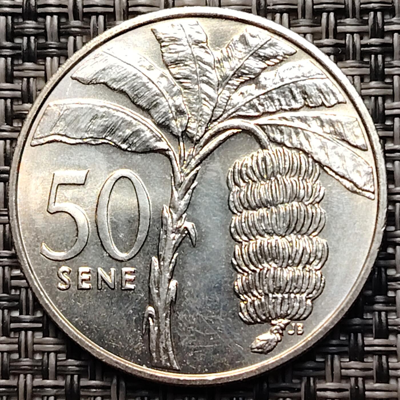 布加迪🐬～世界钱币(上海)🌾第 260 期 /  各国套币和散币 西萨摩亚群岛 1974年 50分