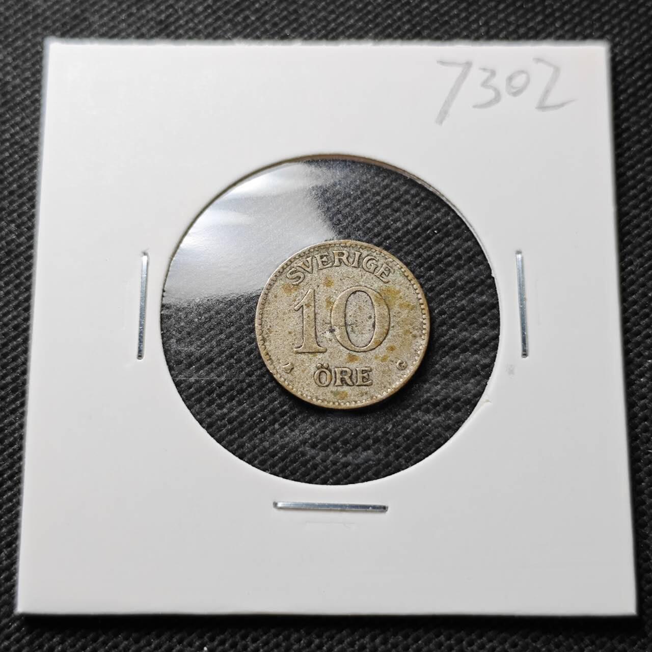 KK钱币收藏小铺  第373场  2月预留时间 周末发货  1937瑞典10欧尔银币