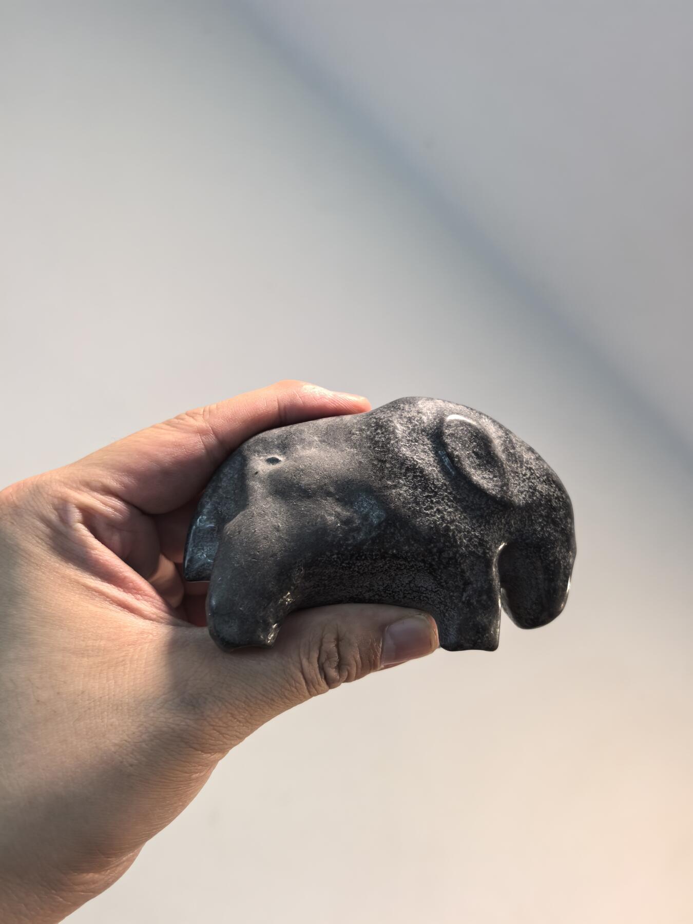 兰馨堂瓷器专场 石雕象摆件