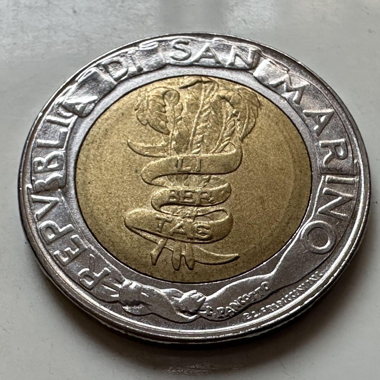 🌹外币初藏🌹🐯2025年第129场  每周二四六晚8️⃣点 接代拍 圣马力诺1995年500里拉