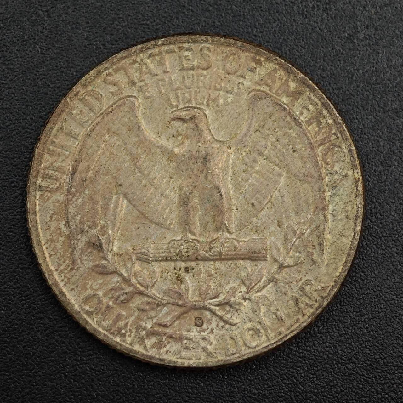 【淘币小摊】实时拍第七百九十九拍   银币套币场   满百包邮可预留二周 每周一统一发货   美国1963年25分银币