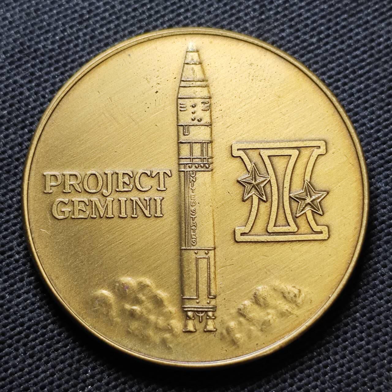 KK钱币收藏小铺  第373场  2月预留时间 周末发货   美国航天纪念纪念铜章