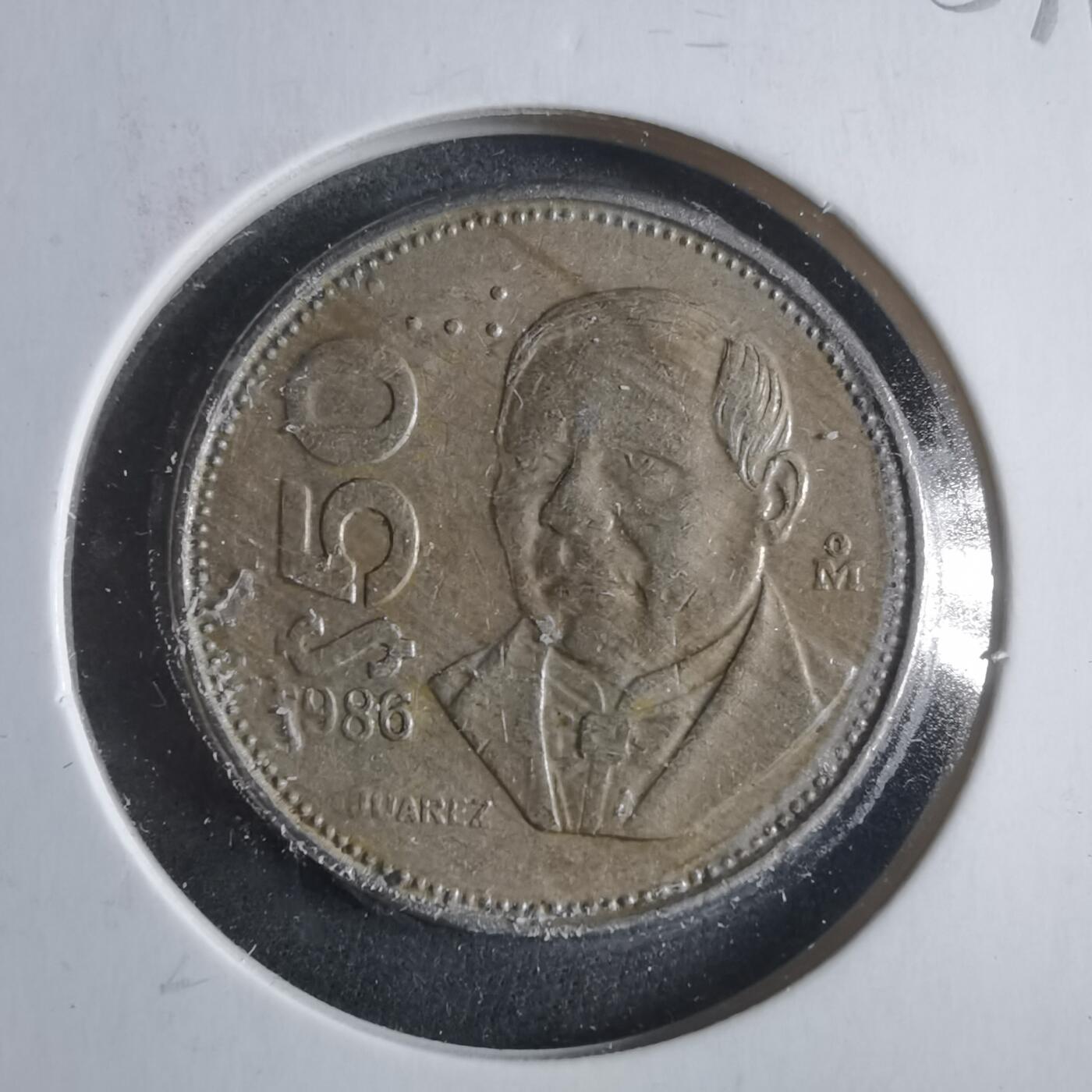 沼泽如烟--第906场 墨西哥1986年50比索