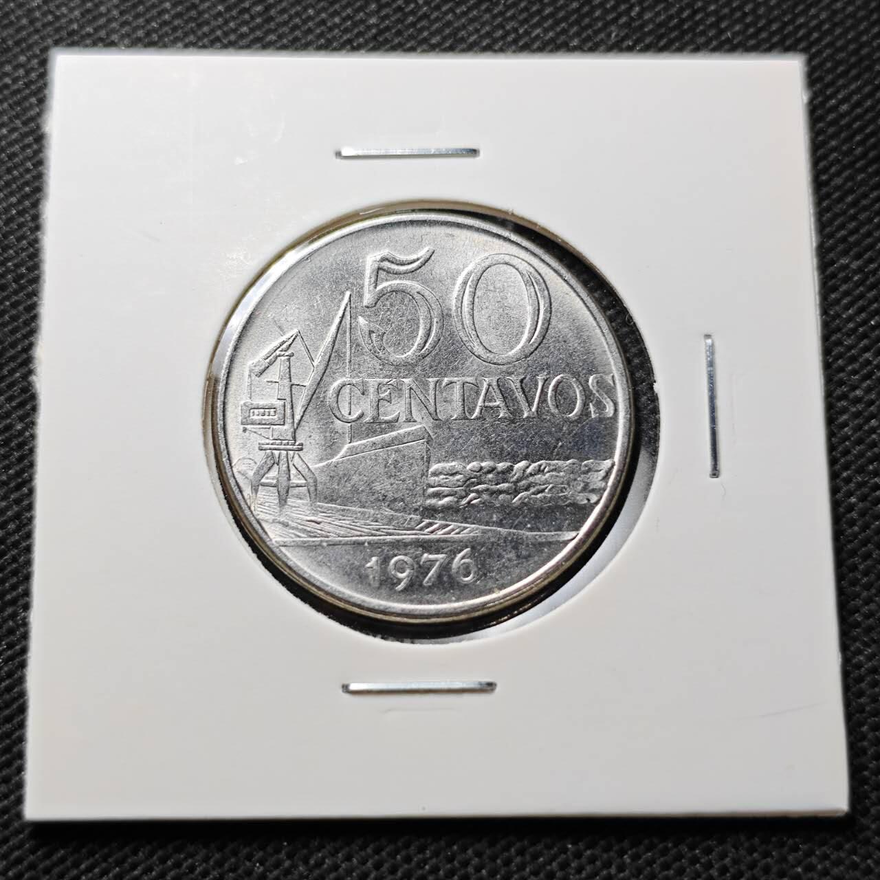 KK钱币收藏小铺  第373场  2月预留时间 周末发货  1976巴西50分