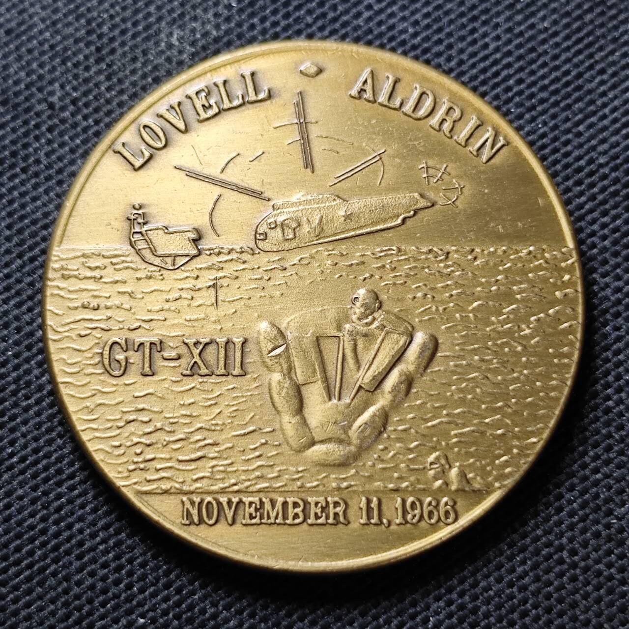 KK钱币收藏小铺  第373场  2月预留时间 周末发货   美国航天纪念纪念铜章