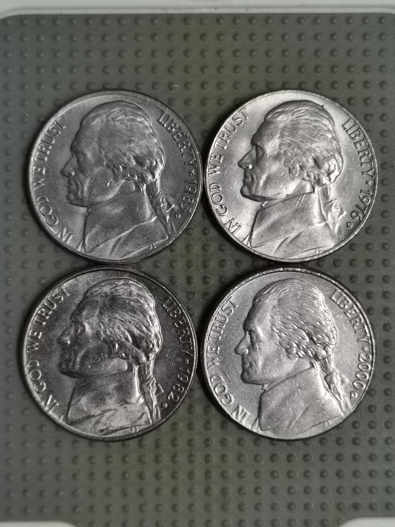 2025年第119场各国散币拍卖（总第119场） 美国5美分4枚