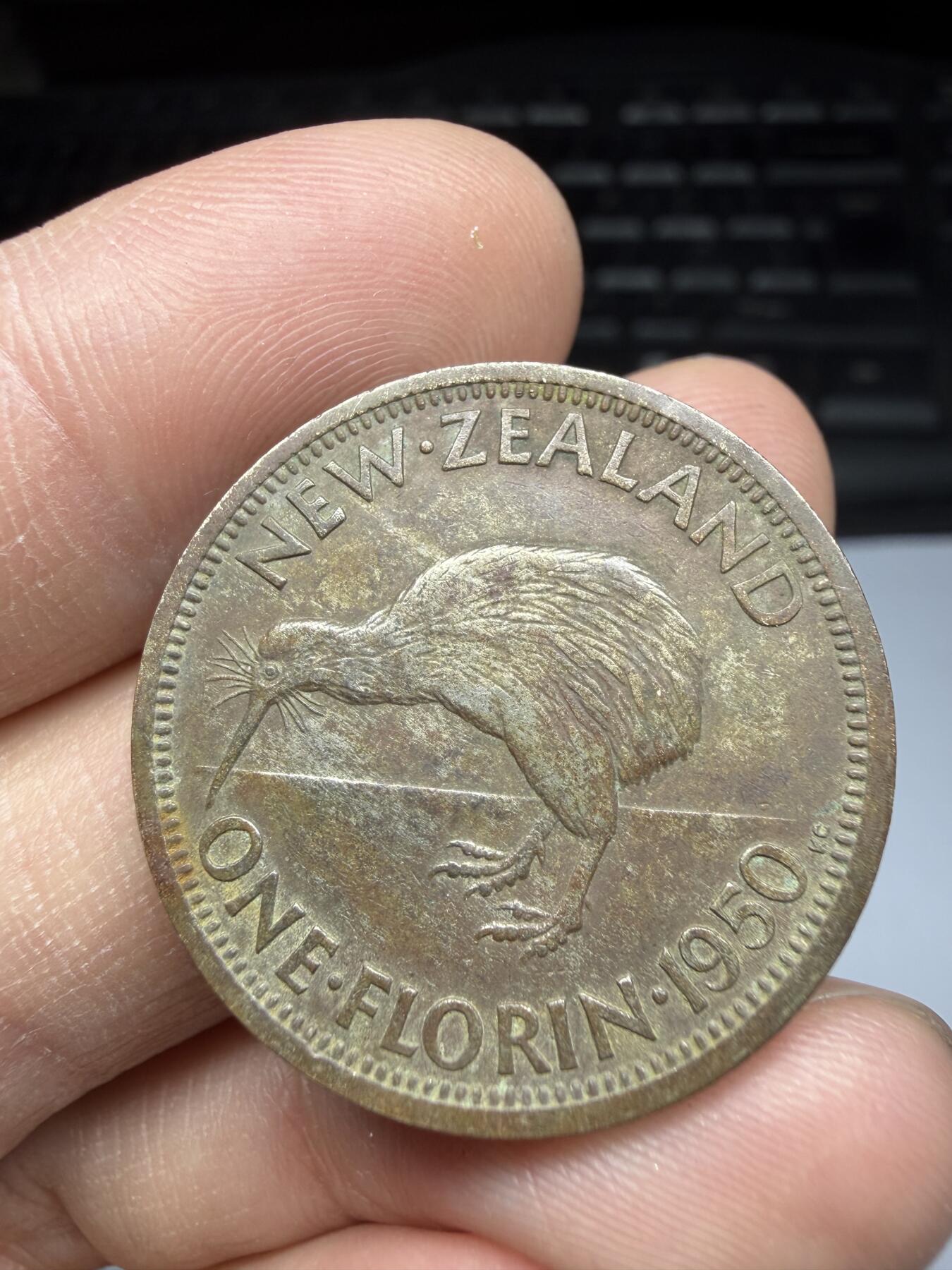 2025年集古藏今外币拍卖第十期-第7场—（总第287拍），可以寄存60天，满160元包邮。 1950年新西兰1福林