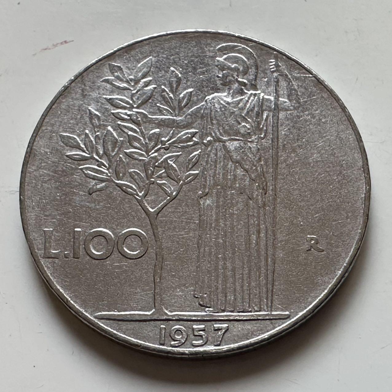 🌹外币初藏🌹🐯2025年第129场  每周二四六晚8️⃣点 接代拍 意大利1957年100里拉