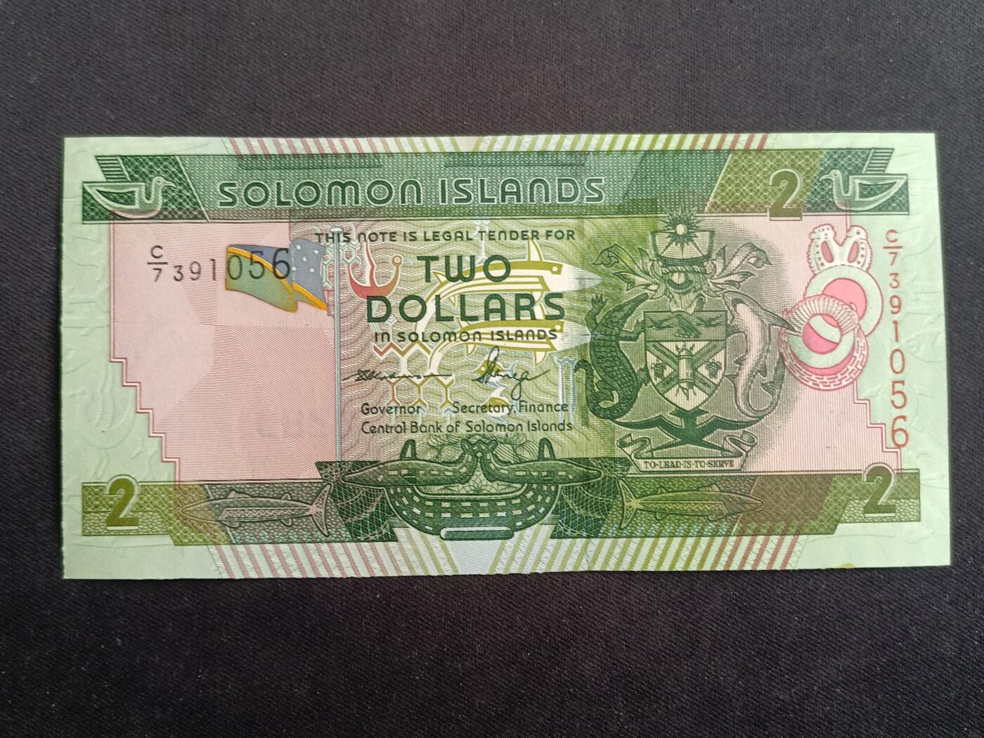 【游宝拍卖】乙巳蛇年88期 佣金1+6% 所罗门群岛-2元 全新UNC-