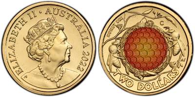 PThappally收藏第54次拍卖，英联邦地区硬币纸币 - 澳大利亚  2022 年  2 澳元  6.6g  铝青铜币 PCGS MS67