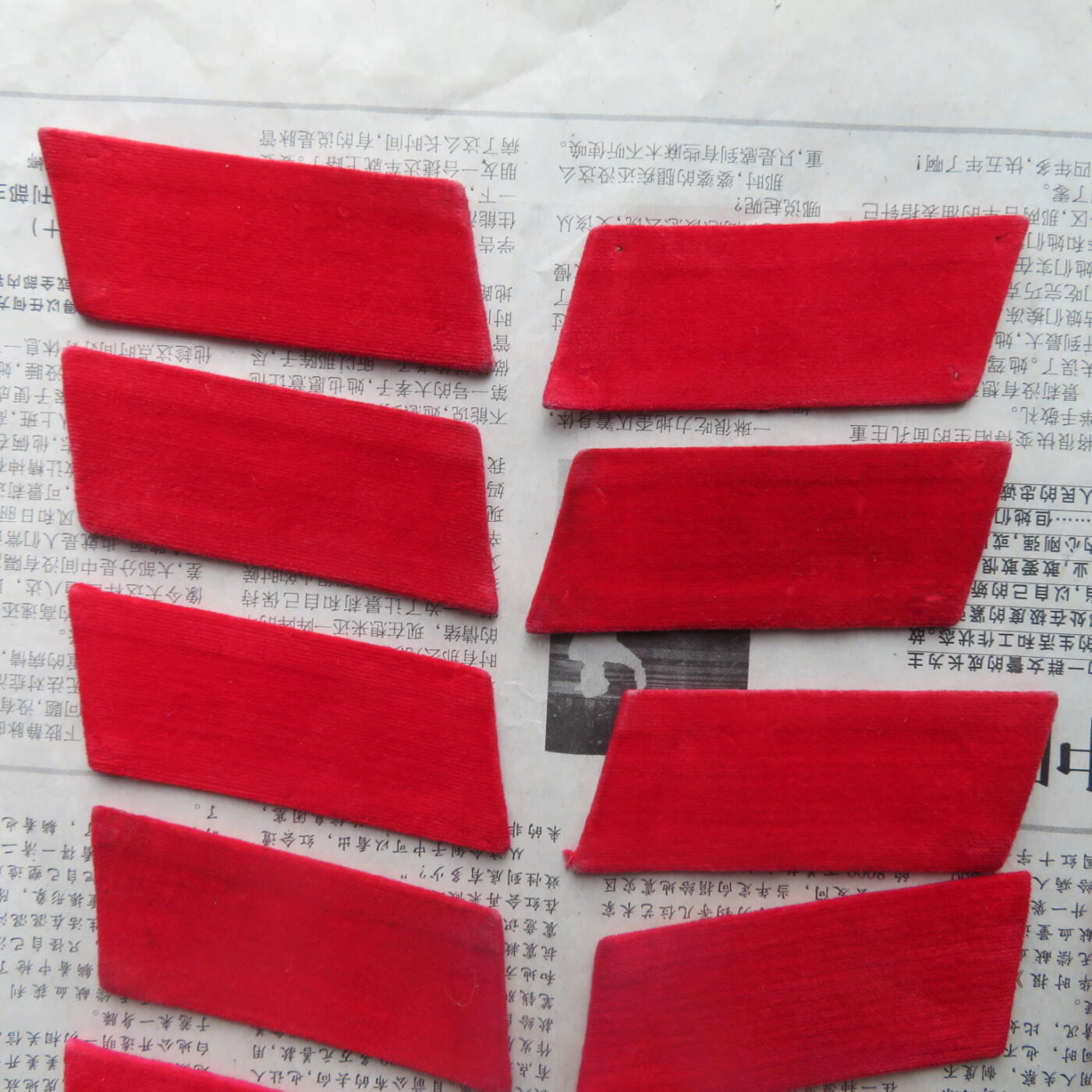 68--使用过的65无扎线红领章10付一组20141019-14优