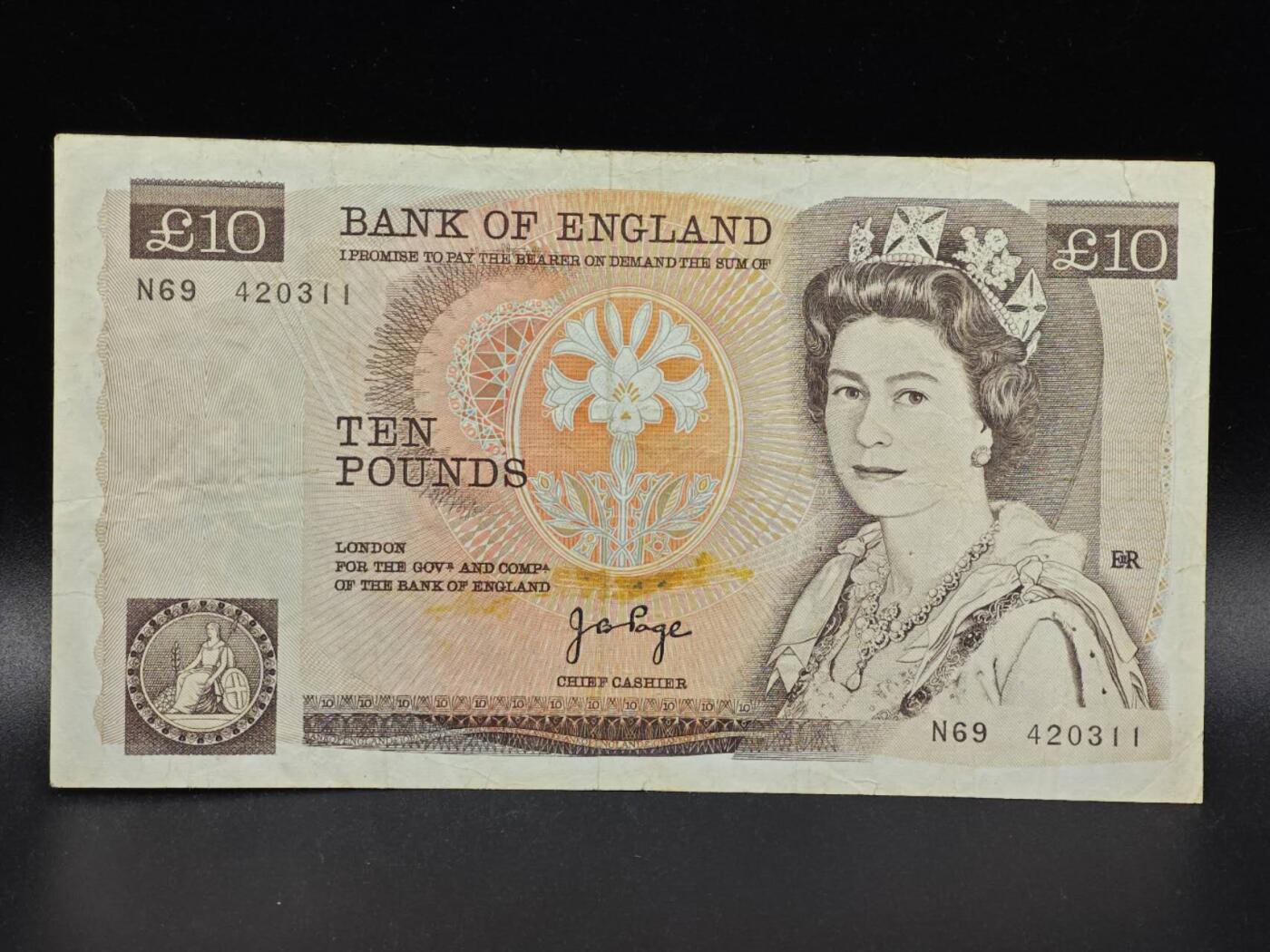 【淘币小摊】限时拍第八百拍  纸币场  满百包邮可预留两周  周一统一发货  英国10镑