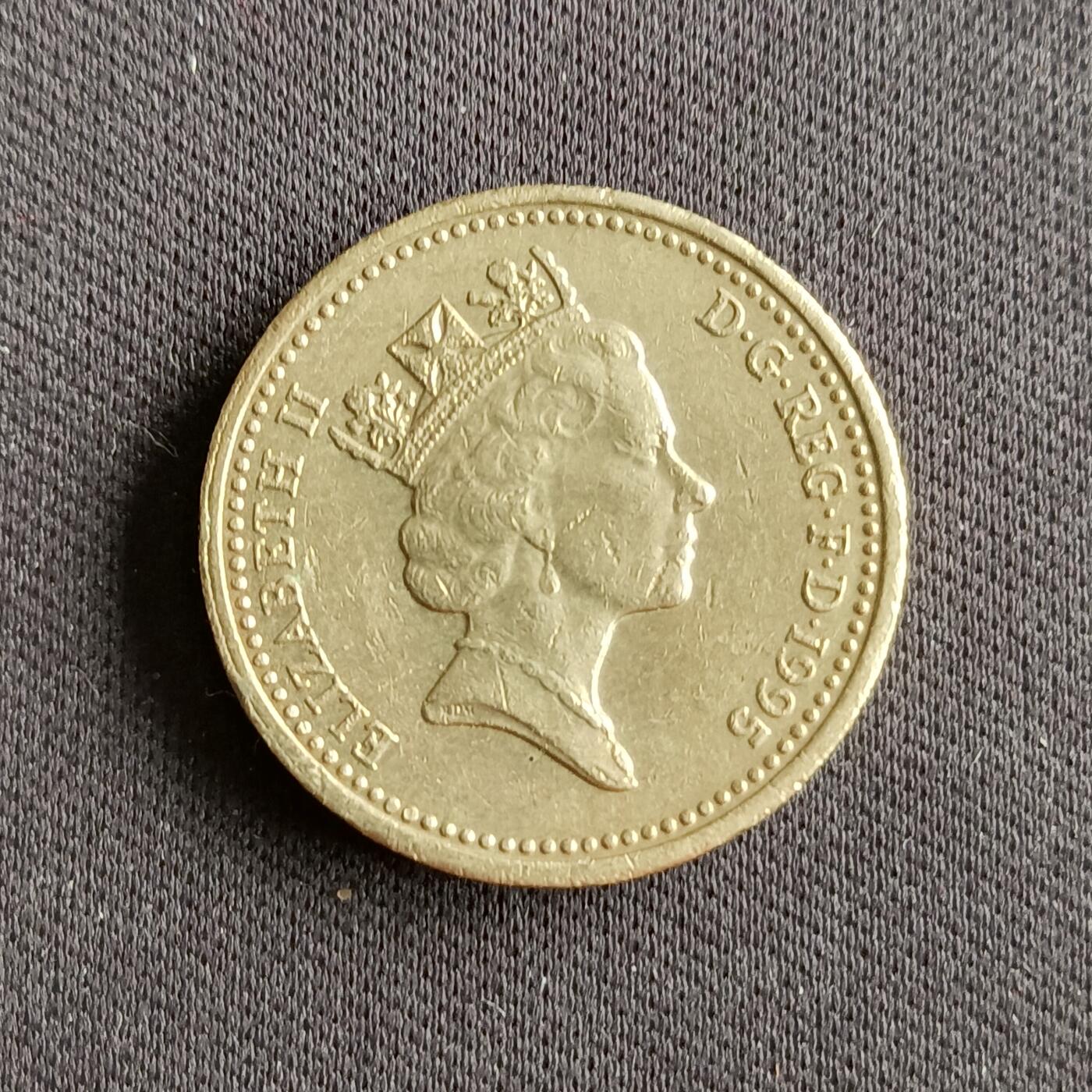 【游宝拍卖】乙巳蛇年88期 佣金1+6% 英国-1镑 1995年