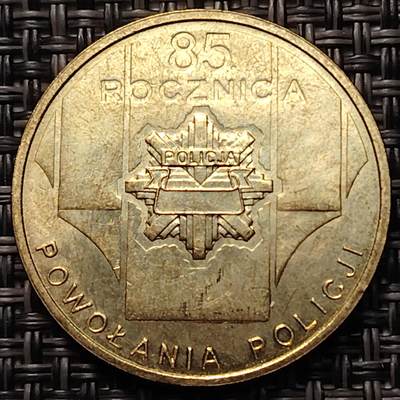 布加迪🐬～世界钱币(上海)🌾第 260 期 /  各国套币和散币 - 波兰🇵🇱 2004年 2兹罗提纪念币 波兰警察系统成立85周年