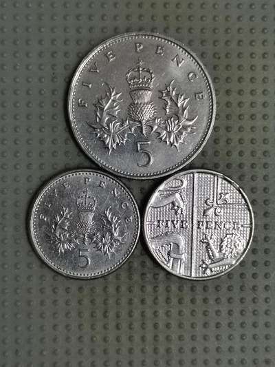 2025年第119场各国散币拍卖（总第119场） - 英国5便士3枚不同