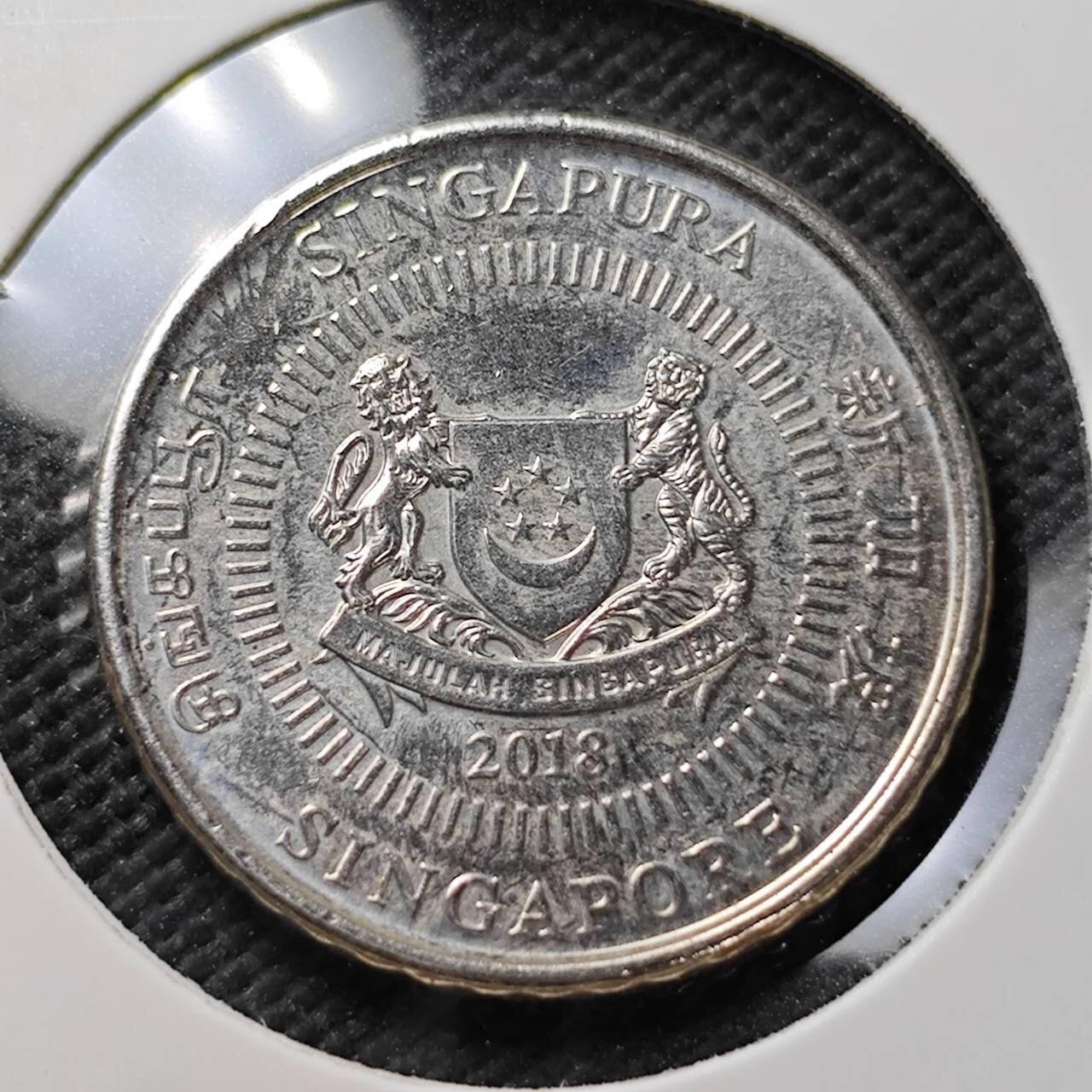 KK钱币收藏小铺  第373场  2月预留时间 周末发货  新加坡50分