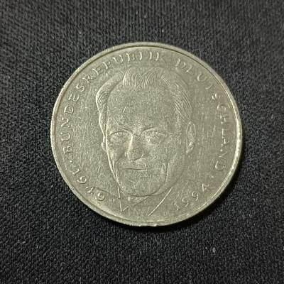 【游宝拍卖】乙巳蛇年88期 佣金1+6% - 德国-2马克 1994年 维利·勃兰特(Willy Brandt)