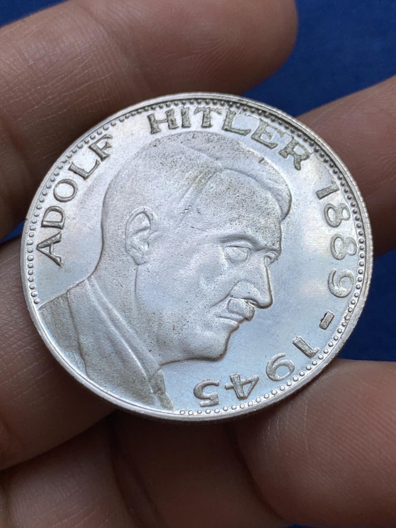 《竞宝斋》第439场 周日，周一，周二 3场连拍 （全场包邮） 后铸版 德国镀银纪念章 原光十足 C-405