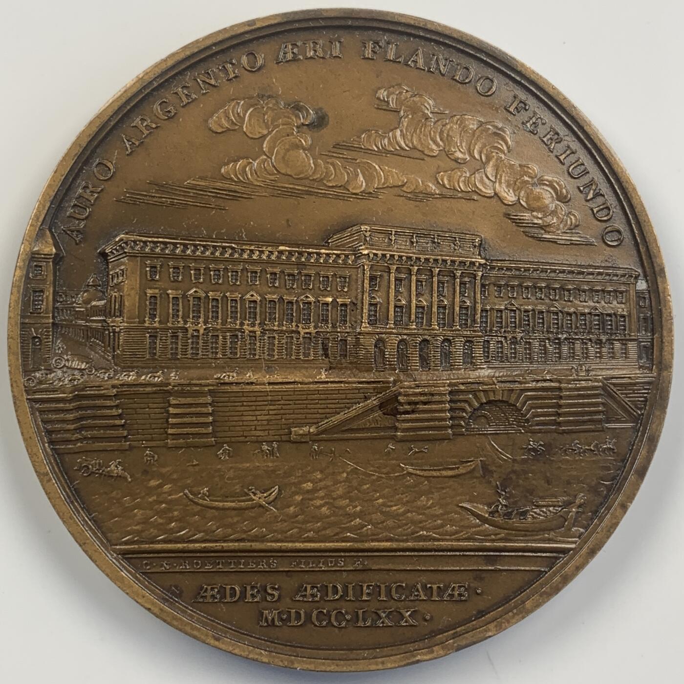 掌中浮雕-藏着的欧洲第042场 法国巴黎造币纪念铜章，65mm，135g