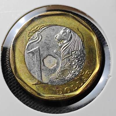 KK钱币收藏小铺  第372场  2月预留时间 周末发货 -  新加坡1元