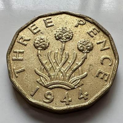 🌹外币初藏🌹🐯2025年第129场  每周二四六晚8️⃣点 接代拍 - 英国1944年三便士