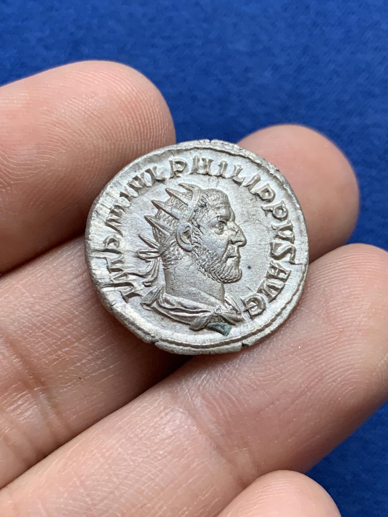 《竞宝斋》第439场 周日，周一，周二 3场连拍 （全场包邮） NGC MS 古罗马帝国银币，菲利普一世MS级别，欧洲老藏家托盘品种，只有币和原标签没有盒