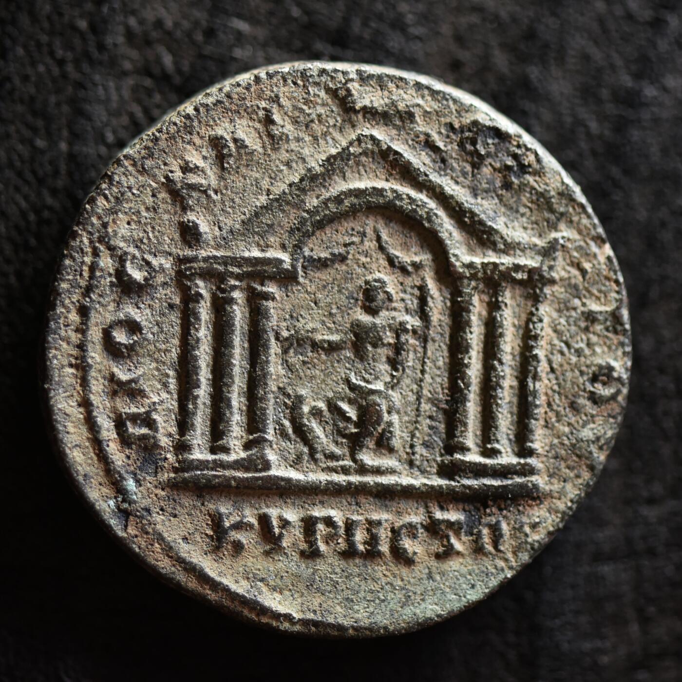 【良泉】第41期【自动场】11月27日晚19.30点开拍！86组，西方古代钱币专场  【藏家出品D】14.7克，古罗马帝国，叙利亚行省，菲利普二世，公元244-249年安条克城打制，八埃萨雷斯大铜币