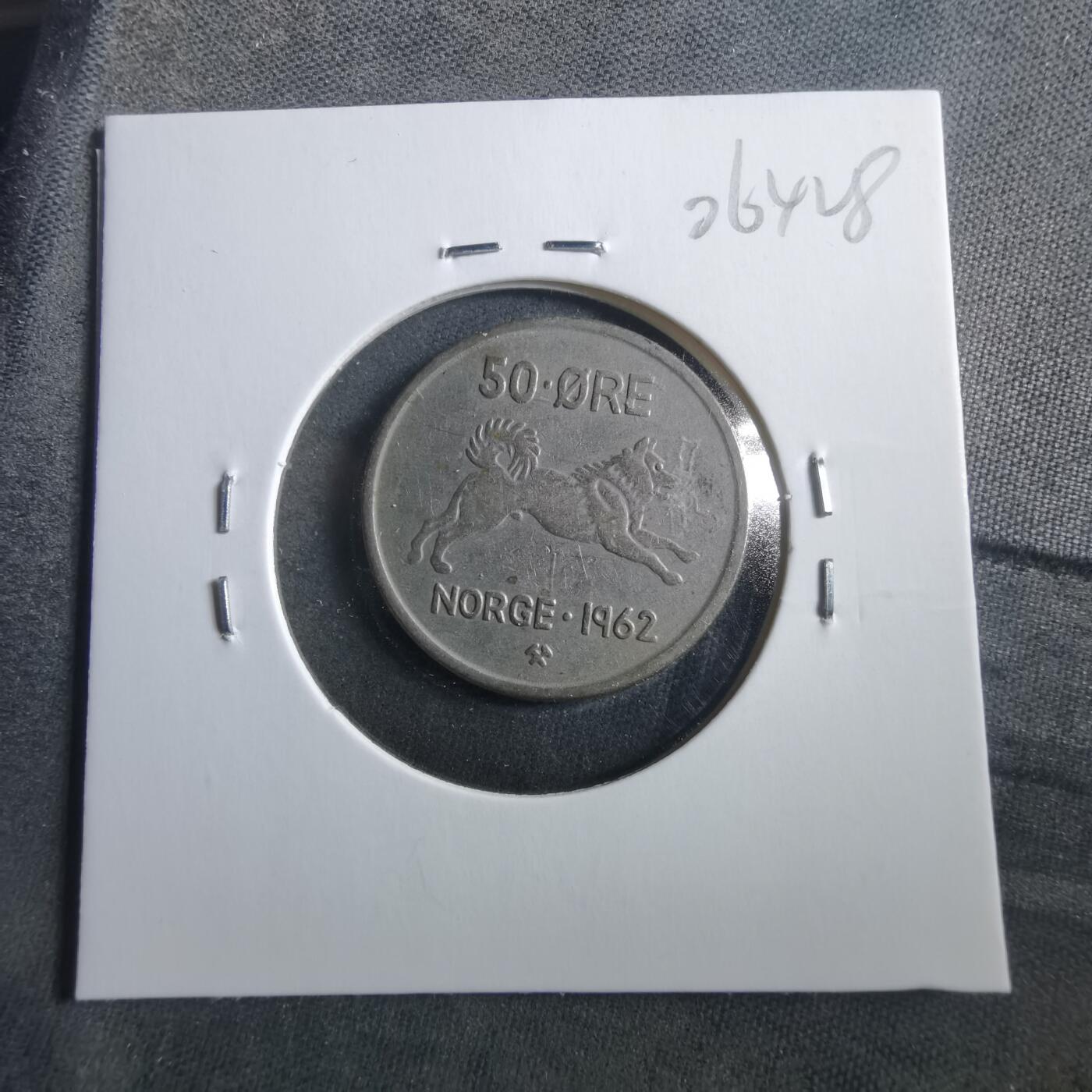 沼泽如烟--第906场 挪威1962年50欧尔