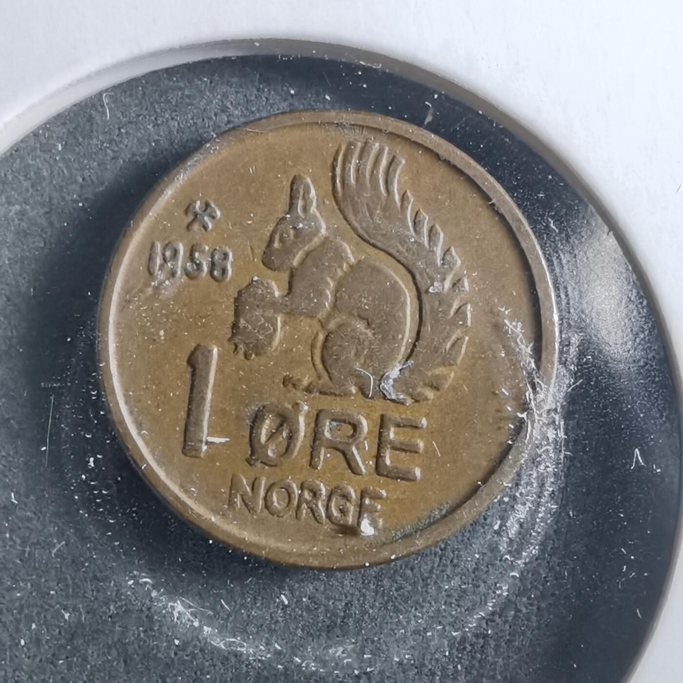 沼泽如烟--第906场 挪威1958年1欧尔