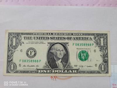 纸币 - 壹美元纸币