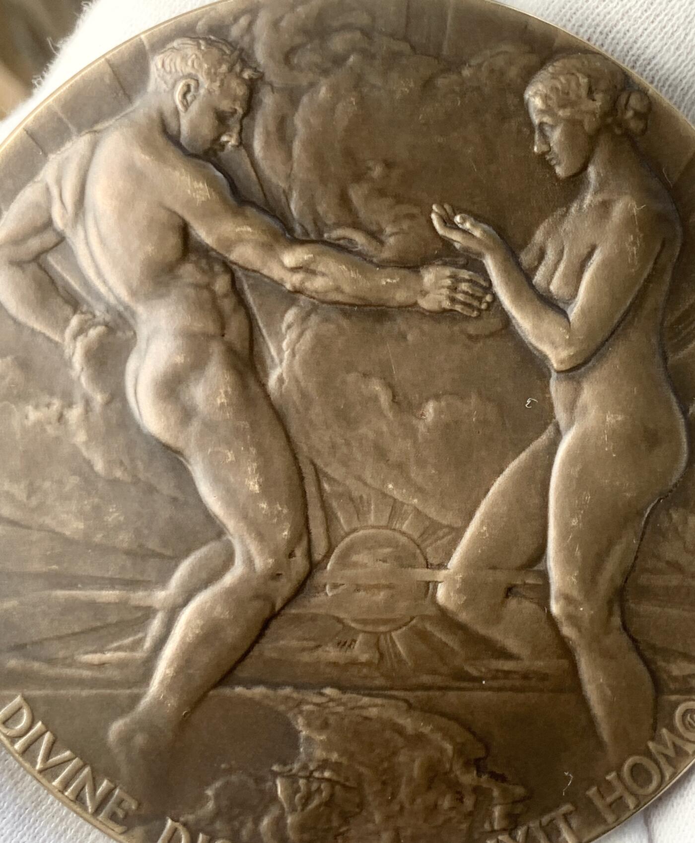 掌中浮雕-藏着的欧洲第042场 1915年美国巴拿马-太平洋万国博览会奖章，70mm，历史名章，热门品种