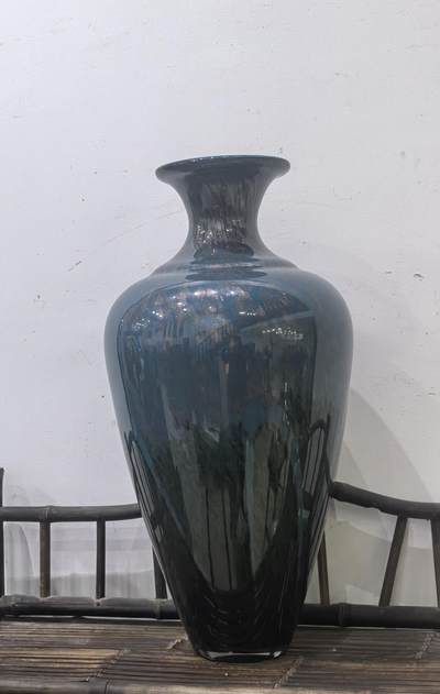 回流大尺寸琉璃花瓶摆件