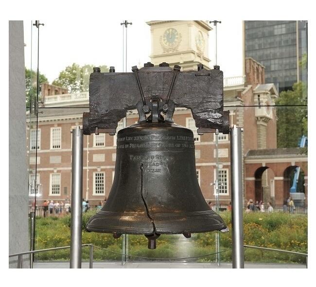 美国1900年前后 独立钟+独立厅尖塔高浮雕精制大合金章 50MM厚4MM