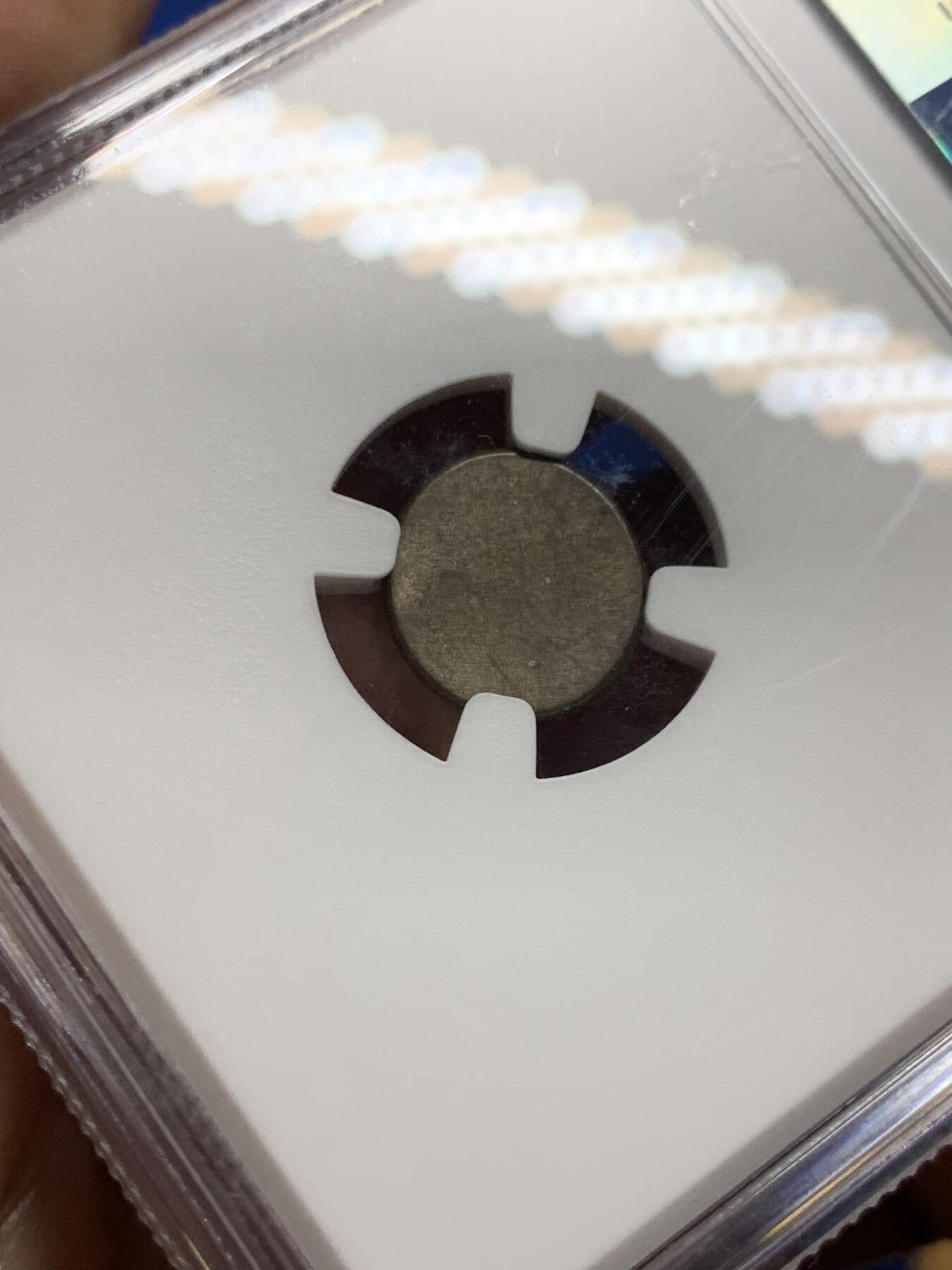 《竞宝斋》第439场 周日，周一，周二 3场连拍 （全场包邮） NGC AU55 柬埔寨1600年-1860年神鸟2PE银币，打制上佳，带光美品