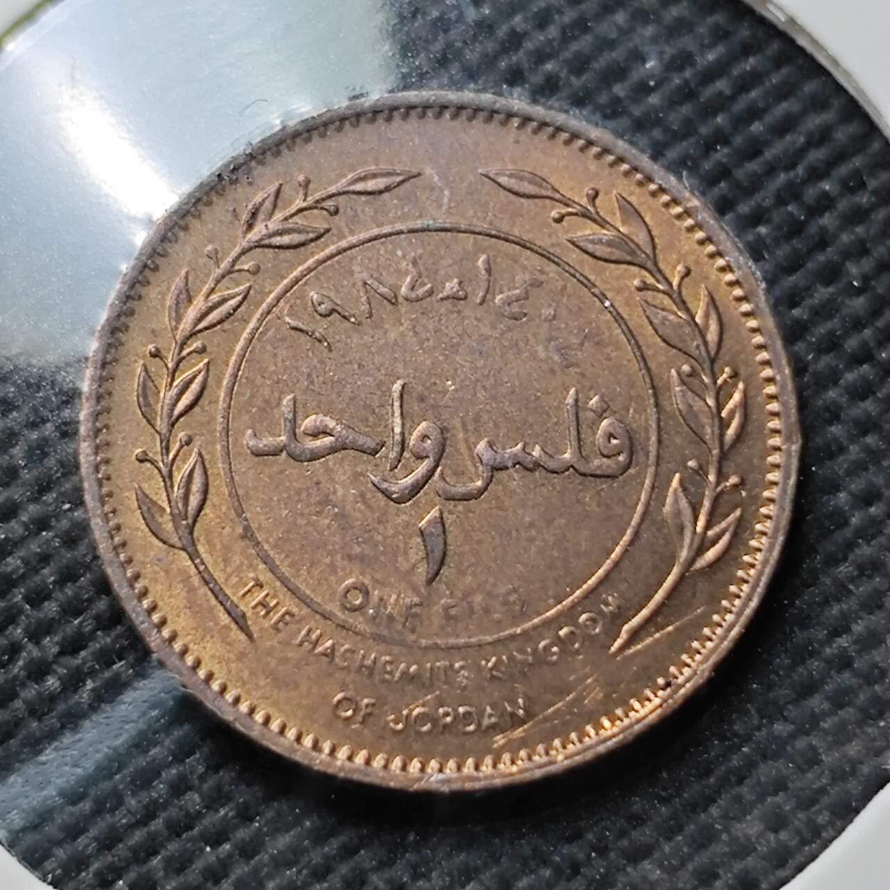 KK钱币收藏小铺  第373场  2月预留时间 周末发货  约旦1费尔 好品