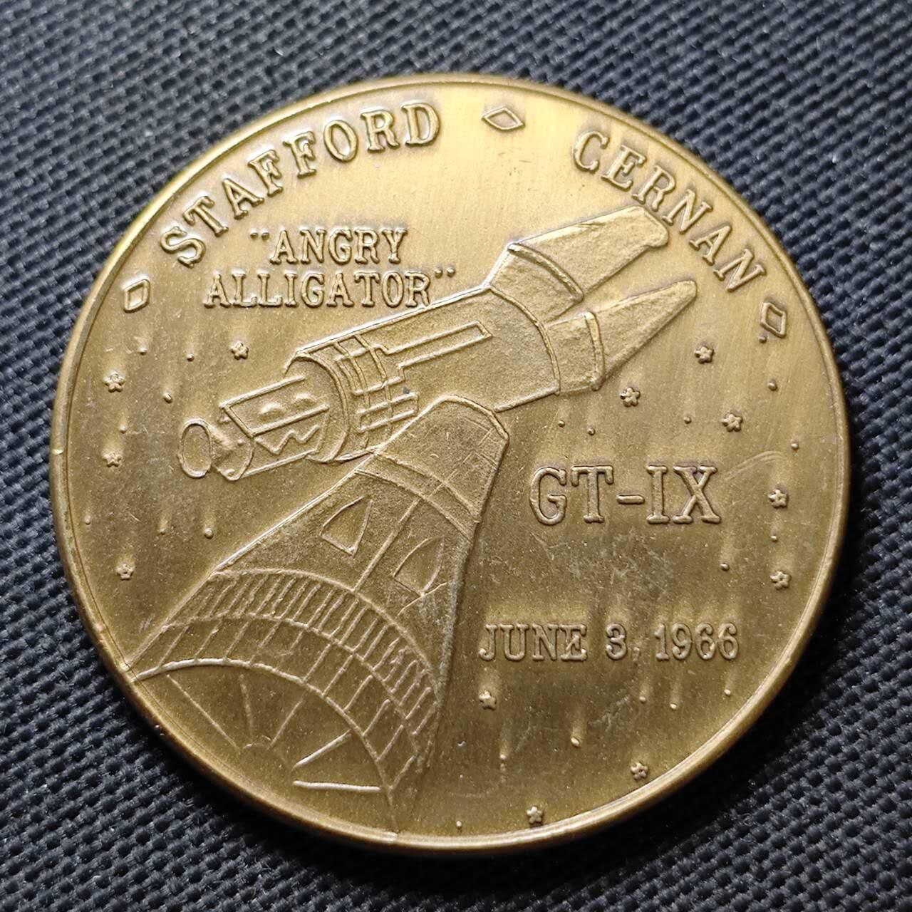 KK钱币收藏小铺  第373场  2月预留时间 周末发货   美国航天纪念纪念铜章