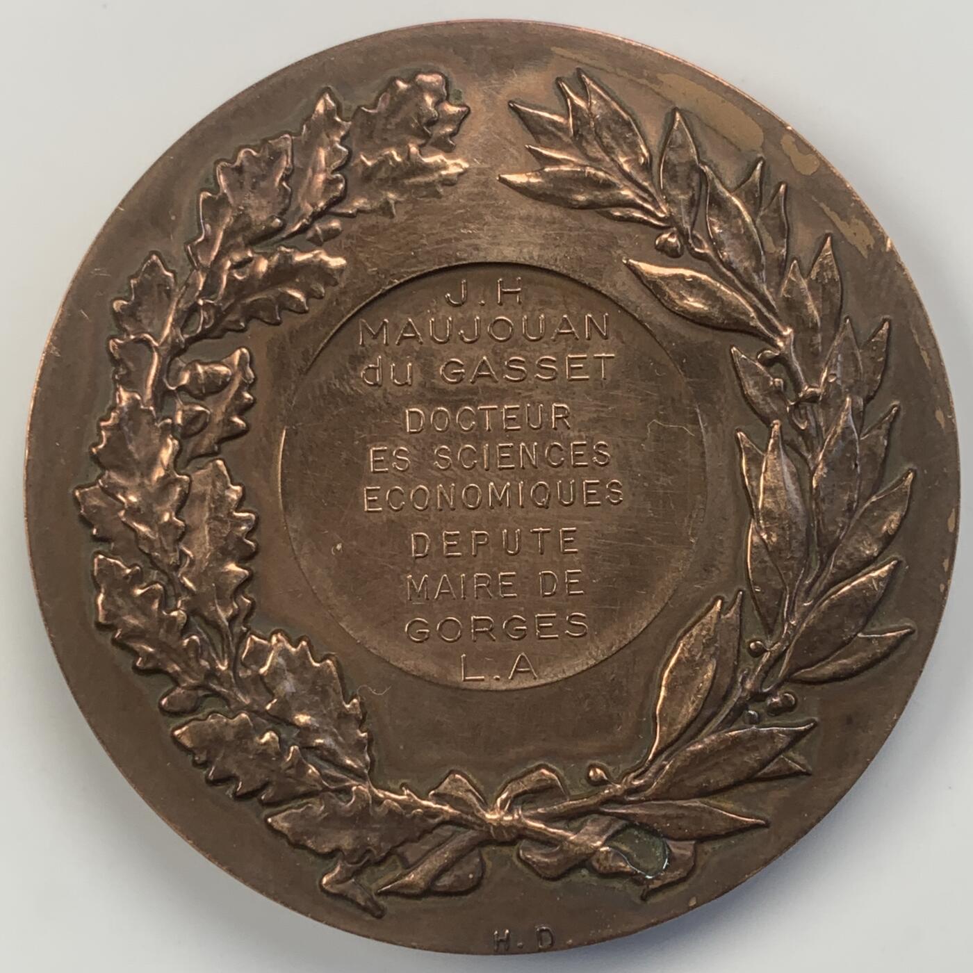 掌中浮雕-藏着的欧洲第042场 法国农业之父塞尔铜章，50mm，72g