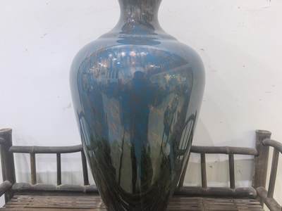 回流大尺寸琉璃花瓶摆件