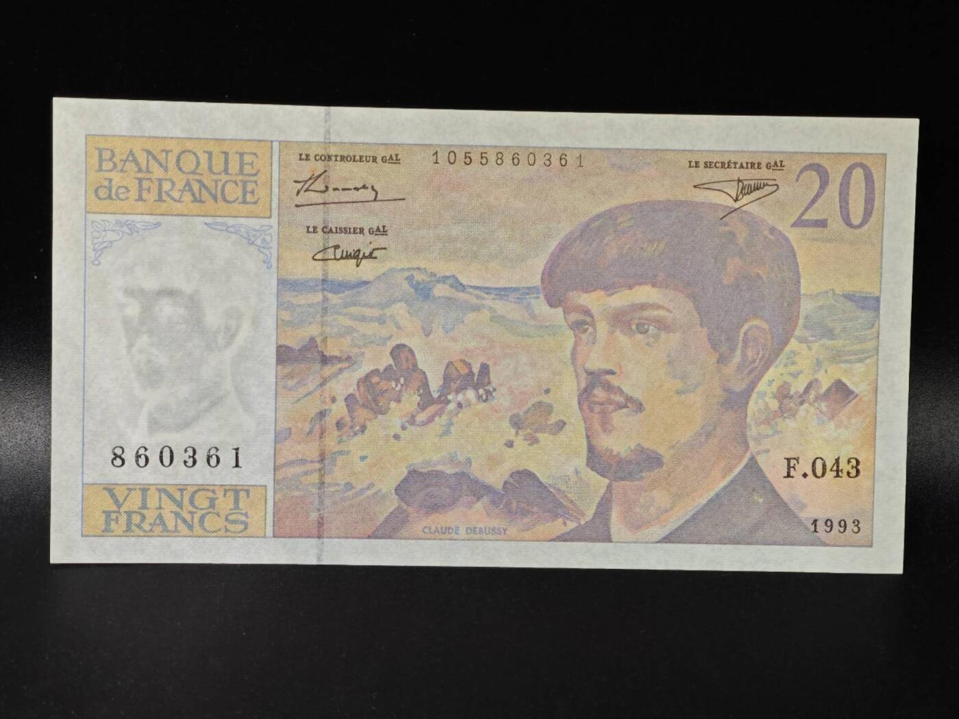 【淘币小摊】限时拍第八百拍  纸币场  满百包邮可预留两周  周一统一发货  法国1993年20法郎