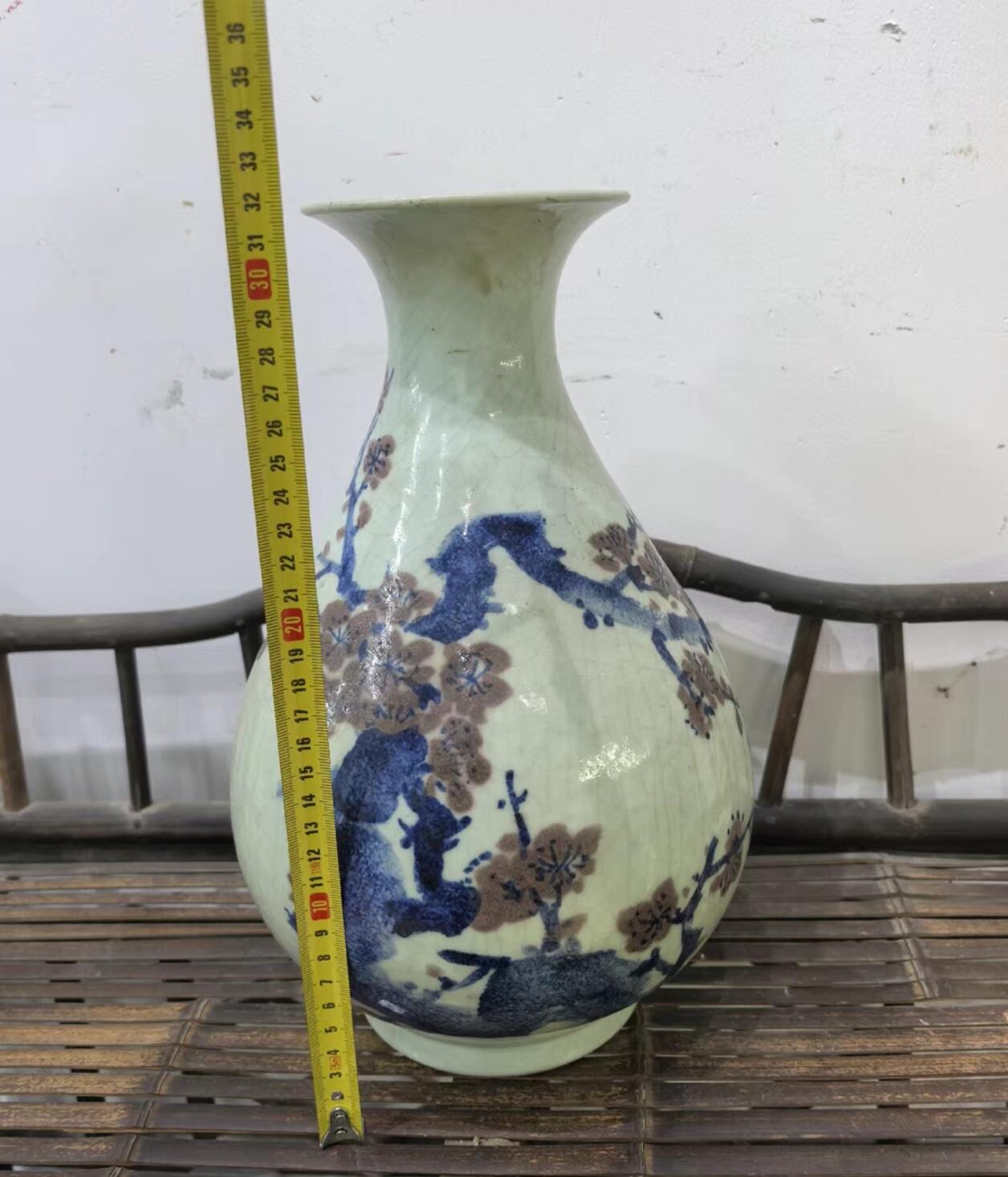 兰馨堂瓷器专场 建国瓷厂景德镇曾勇大师青花釉里红玉壶春瓶