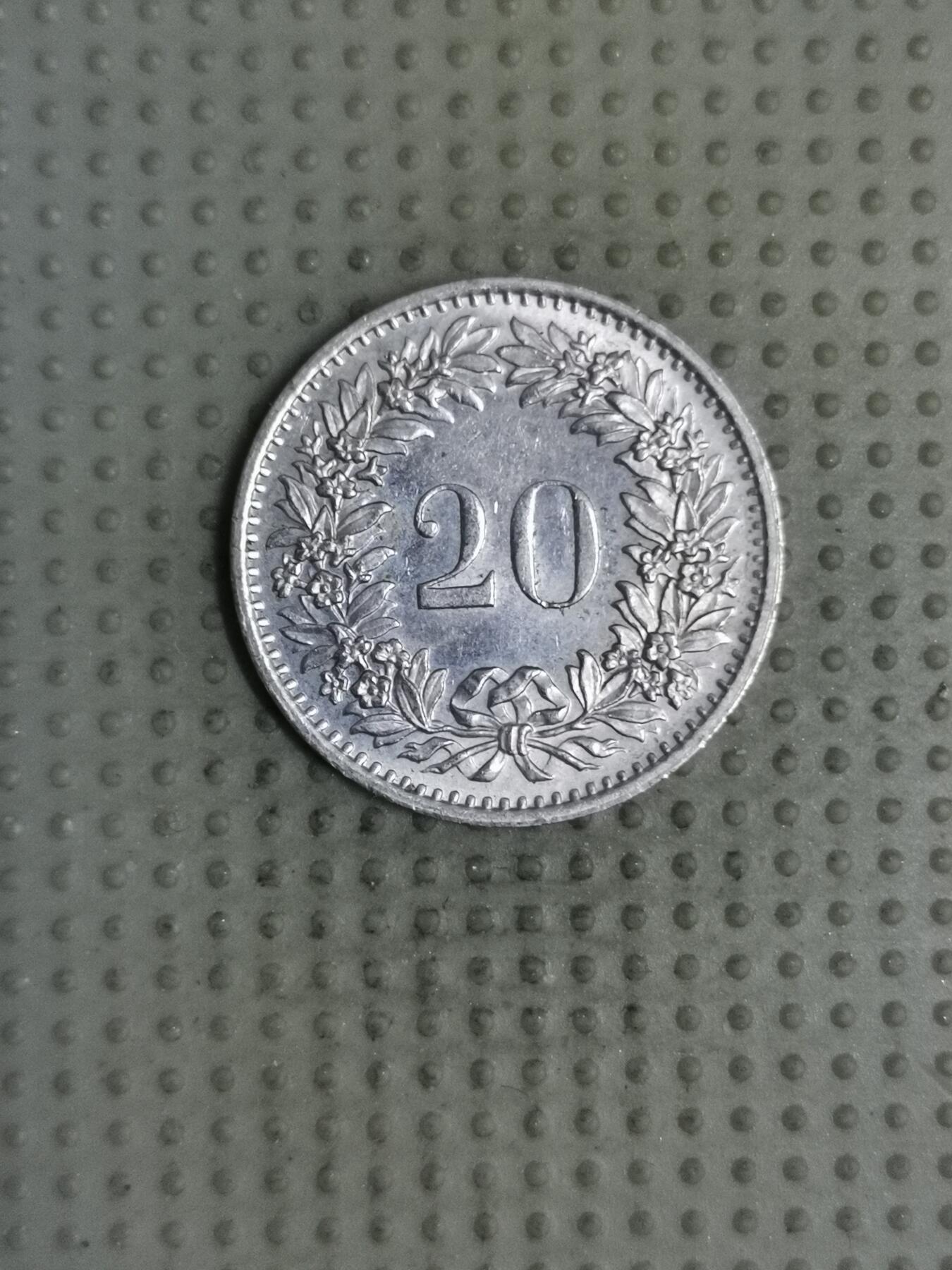 2025年第119场各国散币拍卖（总第119场） 瑞士1974年20生丁