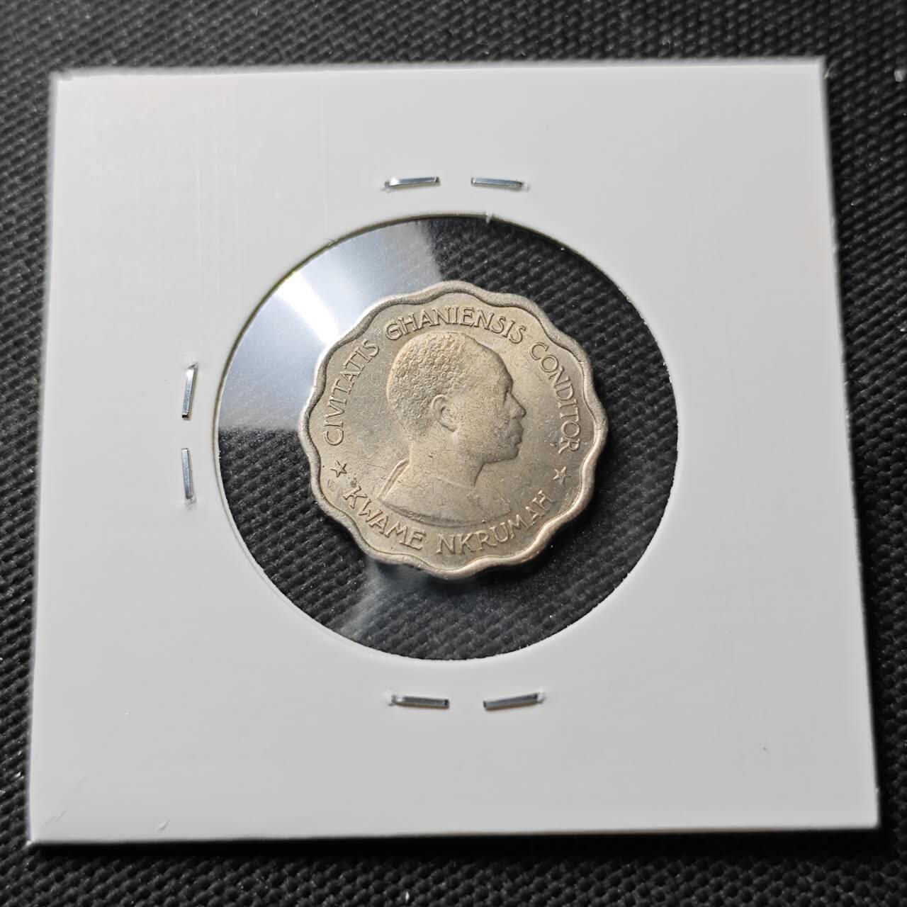 KK钱币收藏小铺  第373场  2月预留时间 周末发货  1958加纳3便士 好品