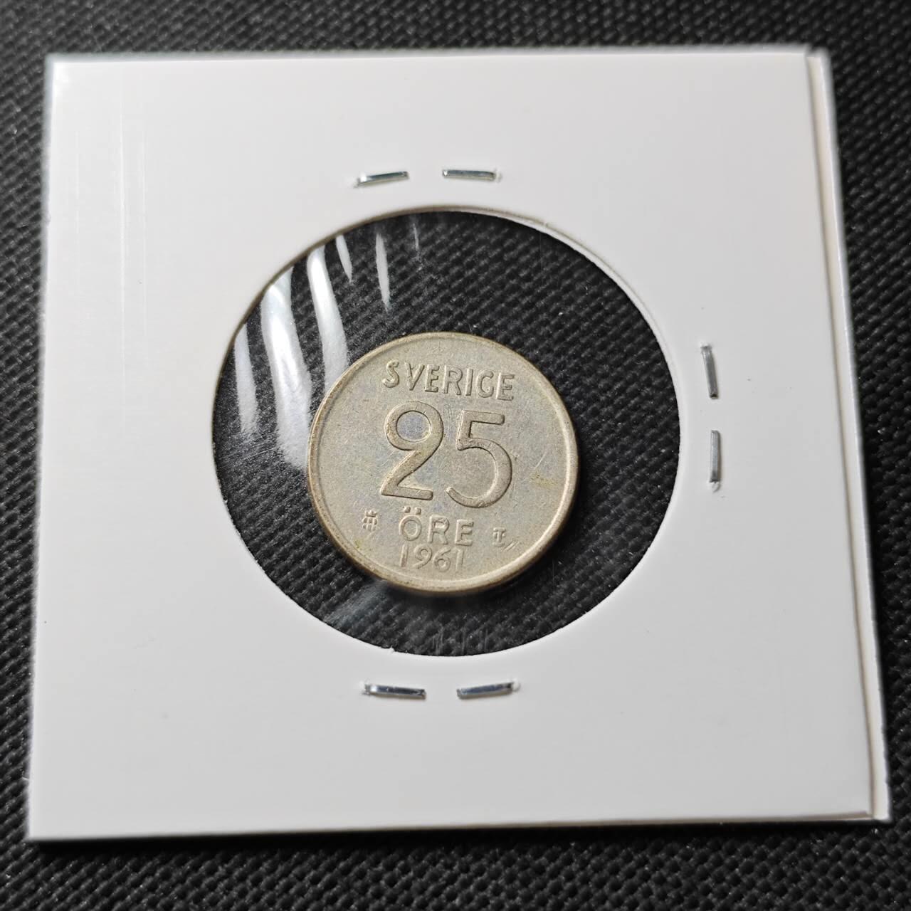 KK钱币收藏小铺  第373场  2月预留时间 周末发货  瑞典25欧尔银币