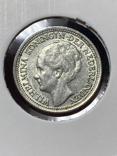 2025年第一百三十场(总第一百五十六场）外国好品纸夹散币场(免佣金) - 带光好品–荷兰🇳🇱1939年10分银币(威廉明娜女王中年后期，Grapes葡萄标，640银)