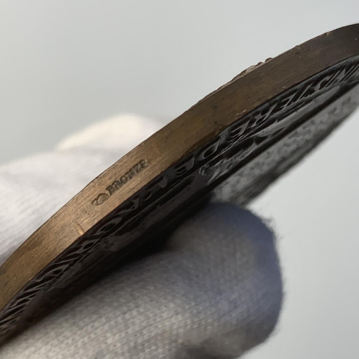 掌中浮雕-藏着的欧洲第042场 1964年法国瓦兹河畔奥伊塞蒙博览会铜奖章，49mm，68g