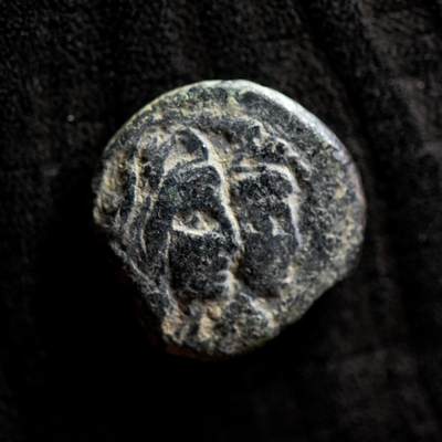 【良泉】第41期【自动场】11月27日晚19.30点开拍！86组，西方古代钱币专场 - 公元20-40年【纳巴泰王国】《圣经》中记载的阿雷塔斯四世发行的铜币，4.93克