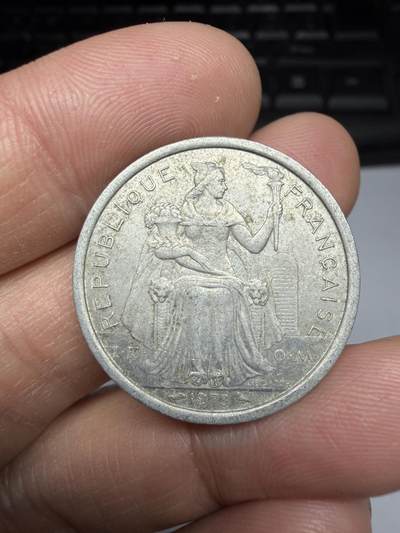 2025年集古藏今外币拍卖第十期-第7场—（总第287拍），可以寄存60天，满160元包邮。 - 1973年法属新喀里多尼亚2法郎