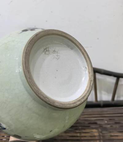 建国瓷厂景德镇曾勇大师青花釉里红玉壶春瓶